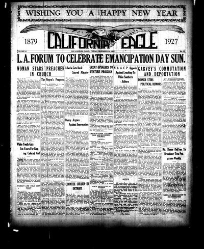 California Eagle, Dec 30, 1927