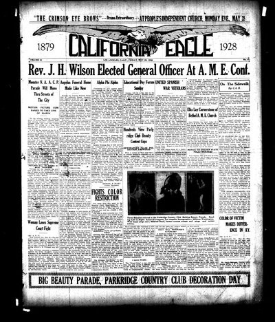 California Eagle, May 25, 1928