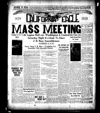 California Eagle, Aug 17, 1928