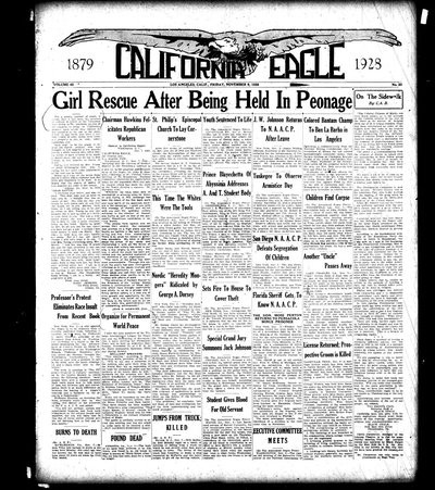 California Eagle, Nov 9, 1928