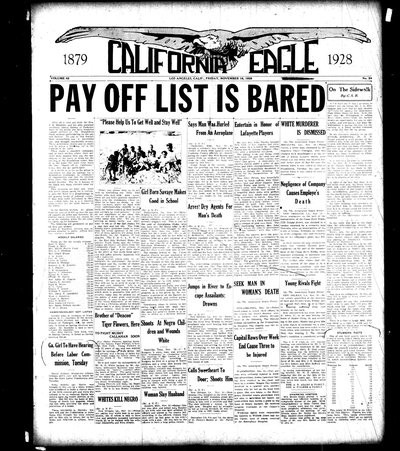 California Eagle, Nov 16, 1928