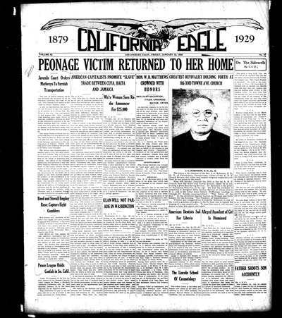 California Eagle, Jan 18, 1929