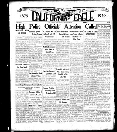 California Eagle, Feb 8, 1929