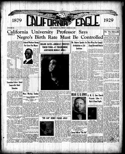 California Eagle, Mar 22, 1929
