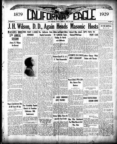 California Eagle, Jul 19, 1929