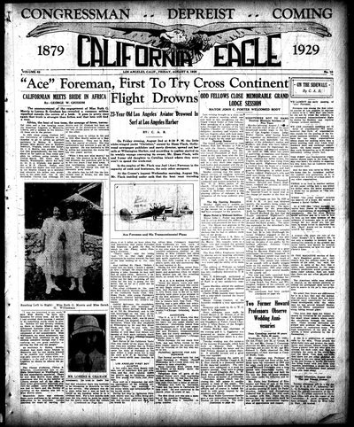California Eagle, Aug 9, 1929