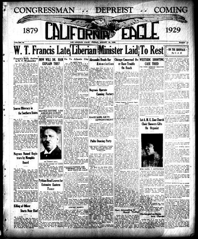 California Eagle, Aug 16, 1929