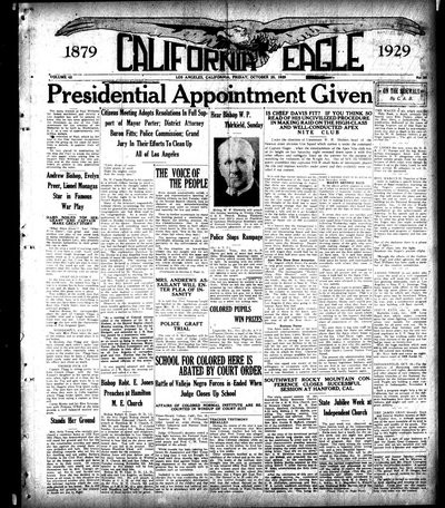 California Eagle, Oct 25, 1929