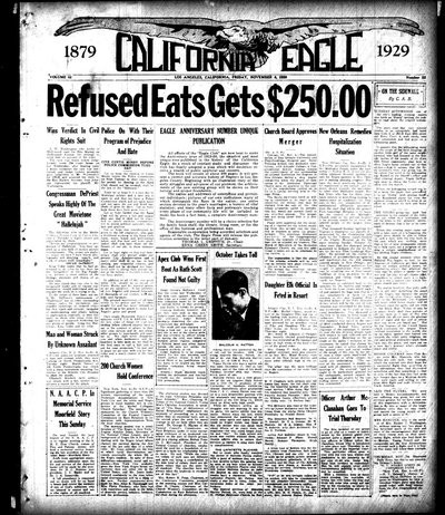 California Eagle, Nov 8, 1929