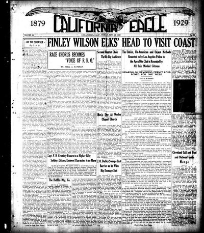 California Eagle, Nov 15, 1929