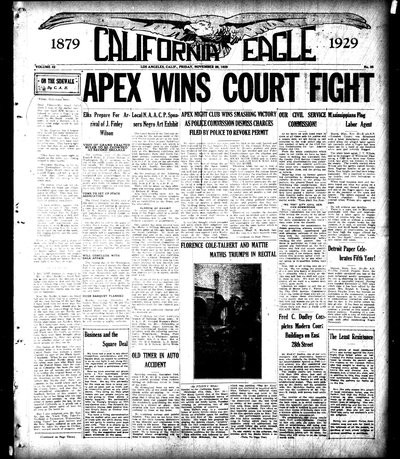 California Eagle, Nov 29, 1929