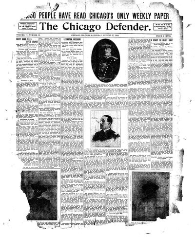 Chicago Defender, Aug 27, 1910
