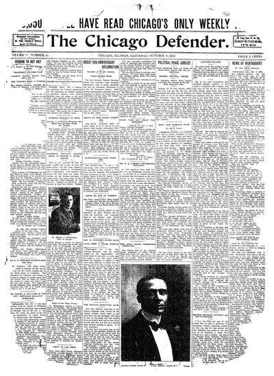 Chicago Defender, Oct 8, 1910