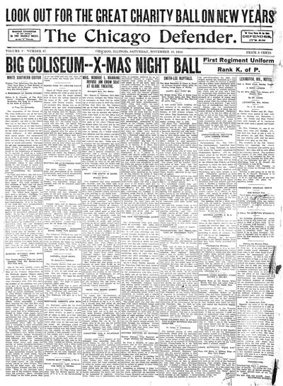 Chicago Defender, Nov 19, 1910