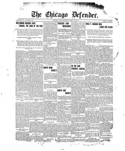 Chicago Defender, May 13, 1911