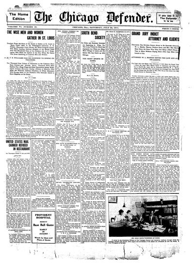 Chicago Defender, Jul 22, 1911