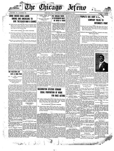 Chicago Defender, Sep 30, 1911