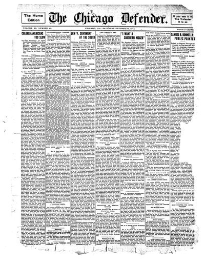 Chicago Defender, Oct 28, 1911