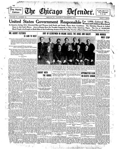 Chicago Defender, Dec 9, 1911