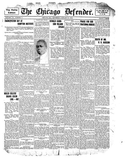 Chicago Defender, Jan 13, 1912