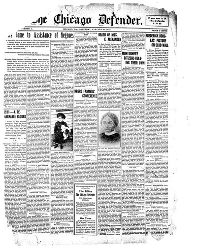 Chicago Defender, Jan 20, 1912