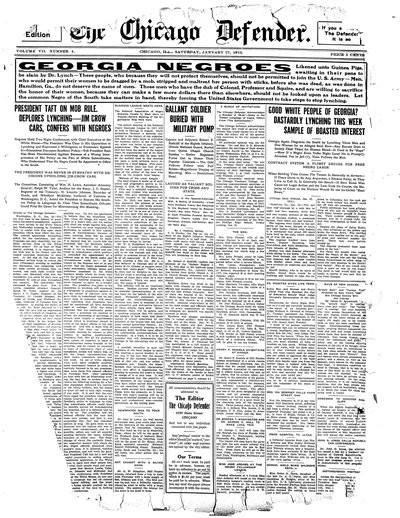 Chicago Defender, Jan 27, 1912