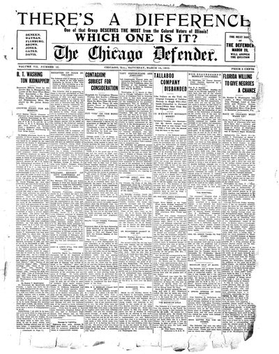Chicago Defender, Mar 16, 1912