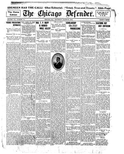 Chicago Defender, Mar 23, 1912