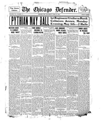Chicago Defender, Apr 27, 1912