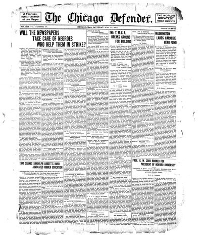 Chicago Defender, May 11, 1912