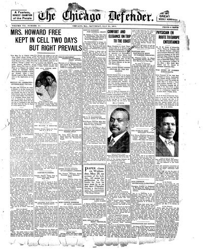 Chicago Defender, May 25, 1912