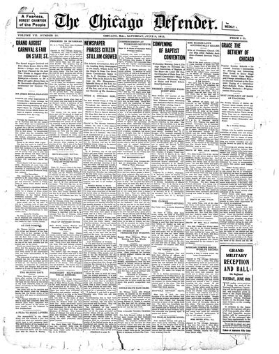 Chicago Defender, Jun 8, 1912
