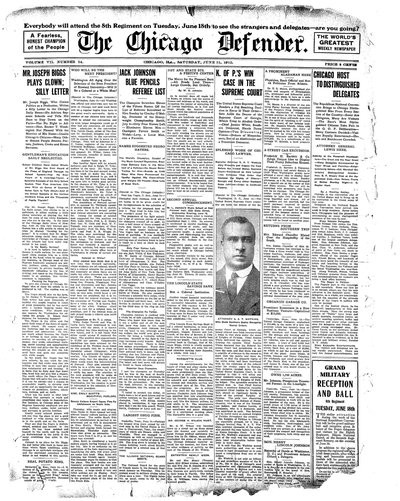 Chicago Defender, Jun 15, 1912