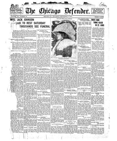 Chicago Defender, Sep 21, 1912