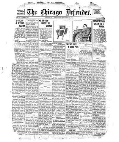 Chicago Defender, Sep 28, 1912
