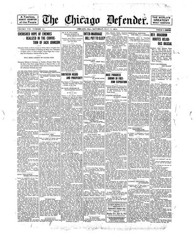 Chicago Defender, May 17, 1913