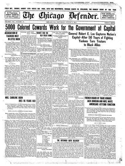 Chicago Defender, Aug 9, 1913