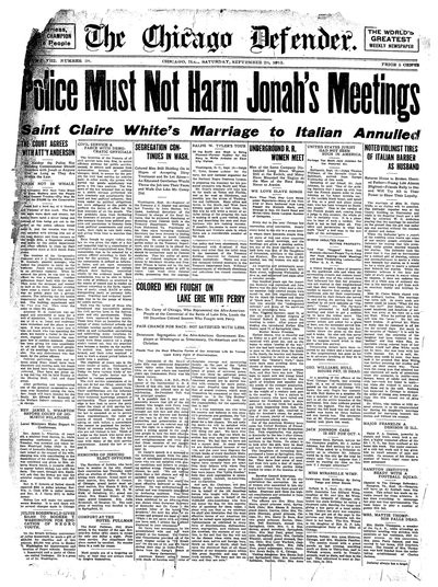 Chicago Defender, Sep 20, 1913