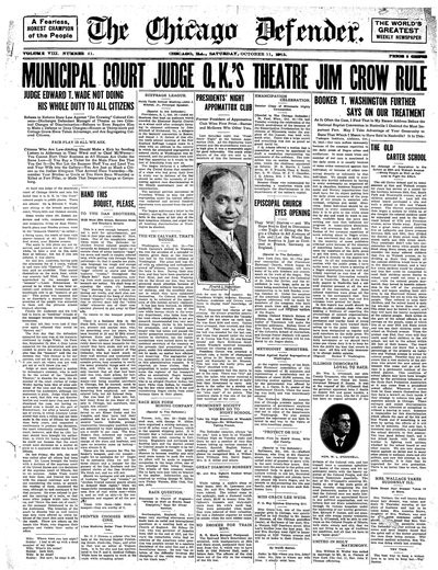 Chicago Defender, Oct 11, 1913