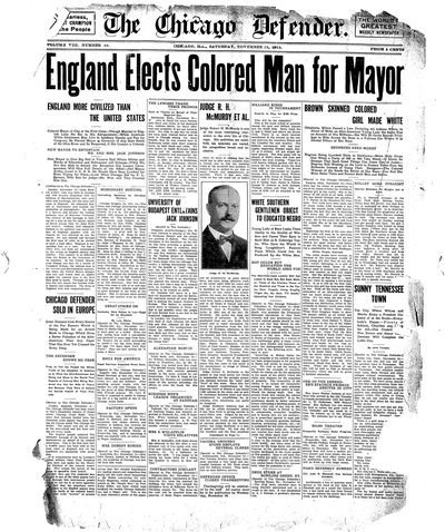 Chicago Defender, Nov 15, 1913