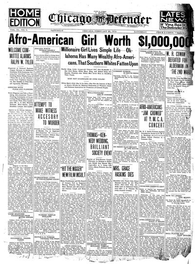 Chicago Defender, Feb 28, 1914