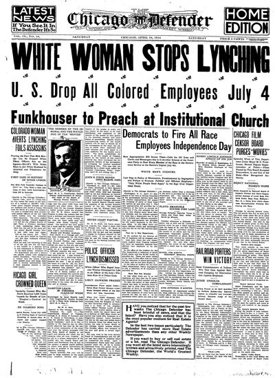 Chicago Defender, Apr 18, 1914
