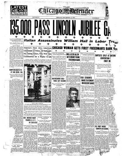 Chicago Defender, Sep 18, 1915