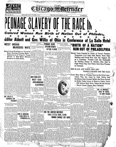 Chicago Defender, Sep 25, 1915