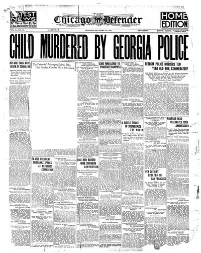 Chicago Defender, Oct 16, 1915