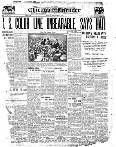 Chicago Defender, Dec 11, 1915