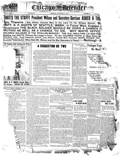 Chicago Defender, Dec 18, 1915