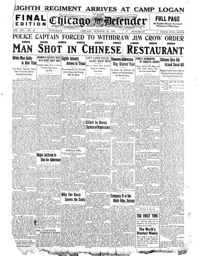 Chicago Defender, Oct 20, 1917