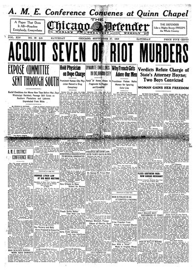 Chicago Defender, Sep 27, 1919