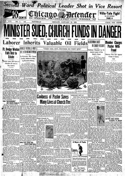 Chicago Defender, Jan 22, 1921